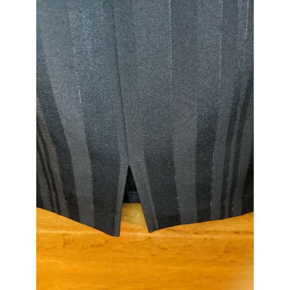 Blu Sage Black Suit Skirt Size 6 Women Pinstriped - Picture 3 of 5